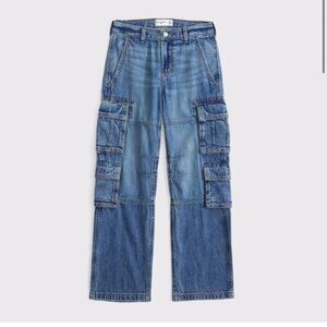 Abercrombie Kids baggy cargo jeans | 11/12